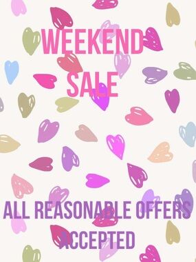 Weekend Sale Kids Other - Pastel Heart Pattern (Pink, Purple, Green, Blue)